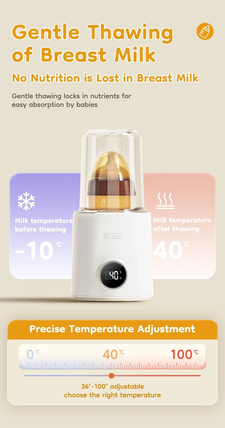 MAMIJOY Baby Bottle Warmer N22: Multi-Function Food Heater & Sterilizer with Accurate 36-100°C Temperature Control for Milk and Baby Food showcase 5