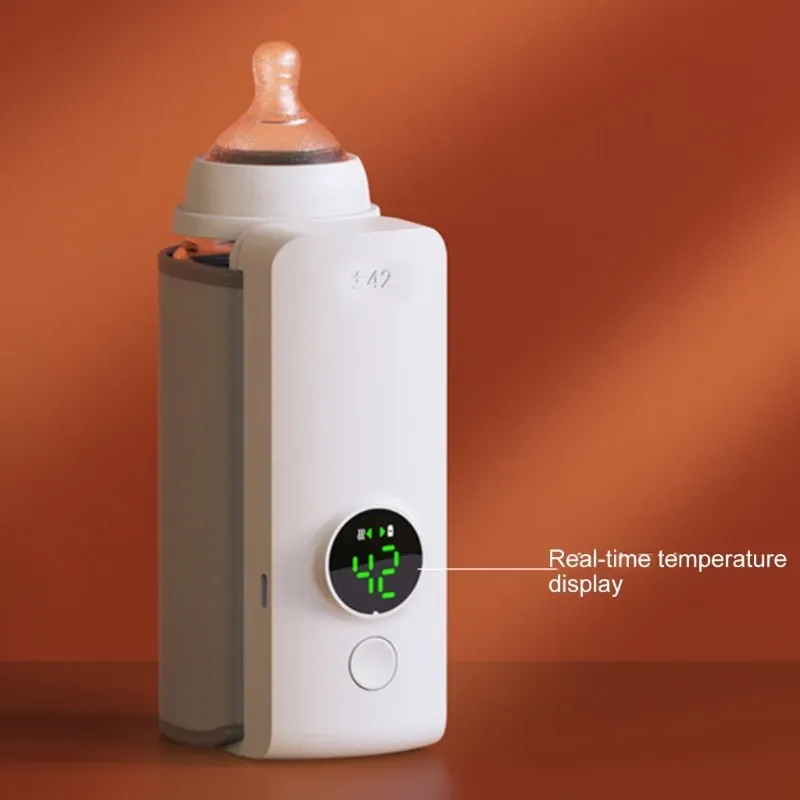 Cordless Portable Baby Bottle Warmer - Travel Essential for Parents, Quick Warming, Insulated Fabric, Leak-Proof Design, Fits Various Bottle Sizes showcase 2
