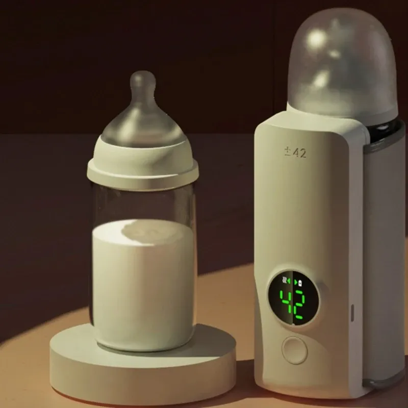 Cordless Portable Baby Bottle Warmer - Travel Essential for Parents, Quick Warming, Insulated Fabric, Leak-Proof Design, Fits Various Bottle Sizes thumbnail 4
