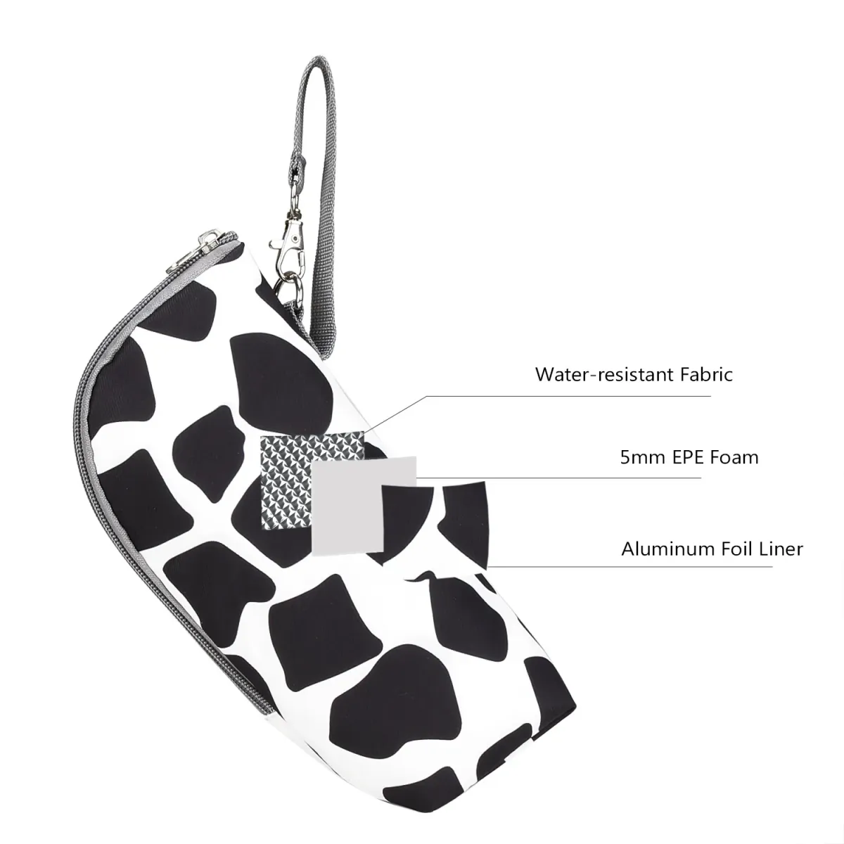 Portable Baby Bottle Bag Insulated Warmer for Stroller Outing - Aluminum Mold Lunch Bag for Drinks & Snacks, 22x8x7cm showcase 12