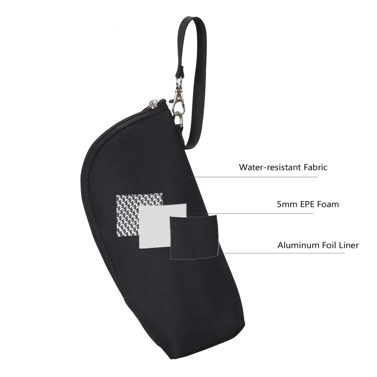 Portable Baby Bottle Bag Insulated Warmer for Stroller Outing - Aluminum Mold Lunch Bag for Drinks & Snacks, 22x8x7cm showcase 22