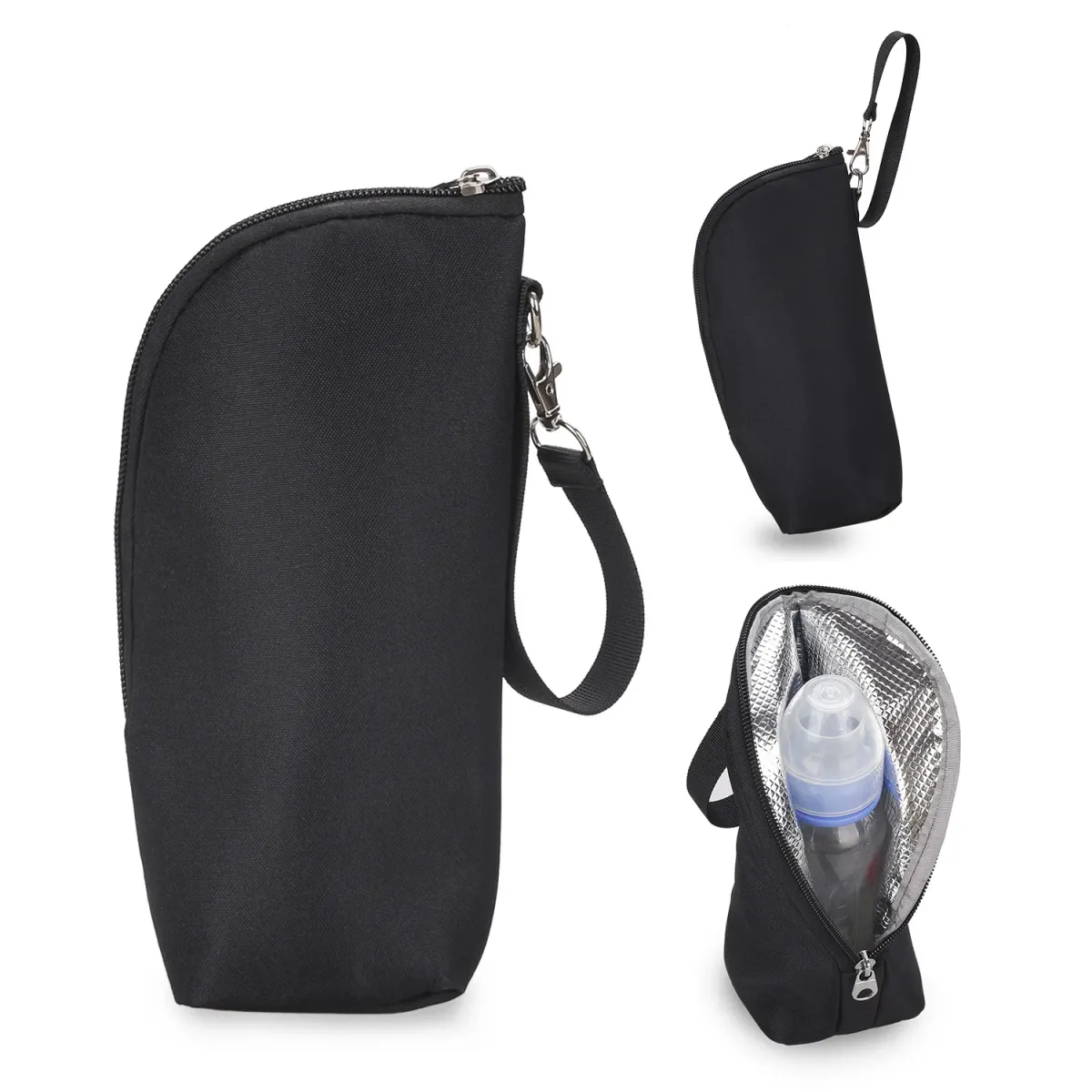 Portable Baby Bottle Bag Insulated Warmer for Stroller Outing - Aluminum Mold Lunch Bag for Drinks & Snacks, 22x8x7cm showcase 21