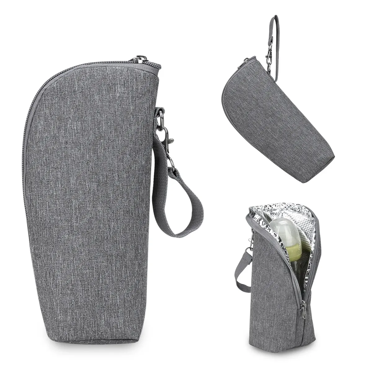 Portable Baby Bottle Bag Insulated Warmer for Stroller Outing - Aluminum Mold Lunch Bag for Drinks & Snacks, 22x8x7cm showcase 26
