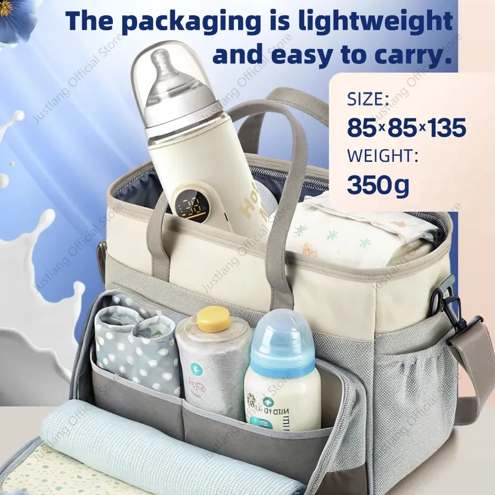 JUSTLANG 10000mAh Portable Baby Bottle Warmer, 5 Heat Levels, Multifunction Breast Milk Warmer, Accurate Temperature Control for On-the-Go Feeding showcase 6