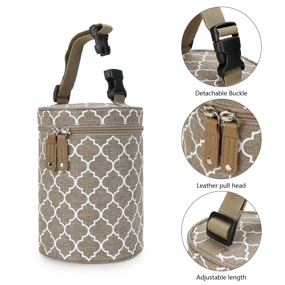 Portable Baby Bottle Warmer Bag Insulated Milk Heater Keeper Thermal Bag for Infant Feeding, Durable Nylon with Detachable Buckle for Stroller, Perfect for On-the-Go Parents in Ghana showcase 9
