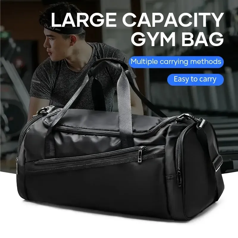 Likros 40L Lightweight Foldable Gym Bag for Men & Women, Sports Travel Duffel with Separate Shoe Compartment, Ideal Workout Bag thumbnail 1