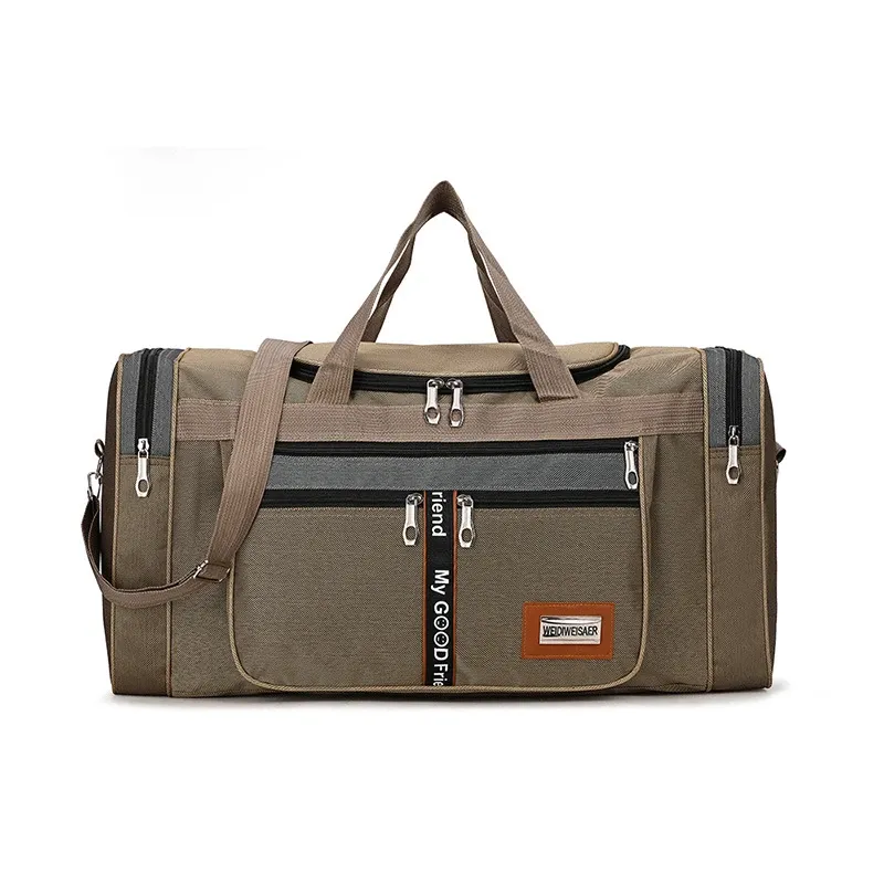 Large Capacity Nylon Travel Duffel Bag for Men & Women, Weekender Carry-On Luggage, Gym Sport Holdall, Overnight Tote with Pouches showcase 31