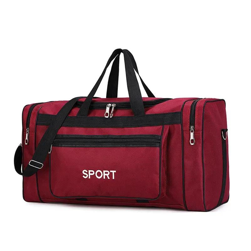 Large Capacity Nylon Travel Duffel Bag for Men & Women, Weekender Carry-On Luggage, Gym Sport Holdall, Overnight Tote with Pouches showcase 18