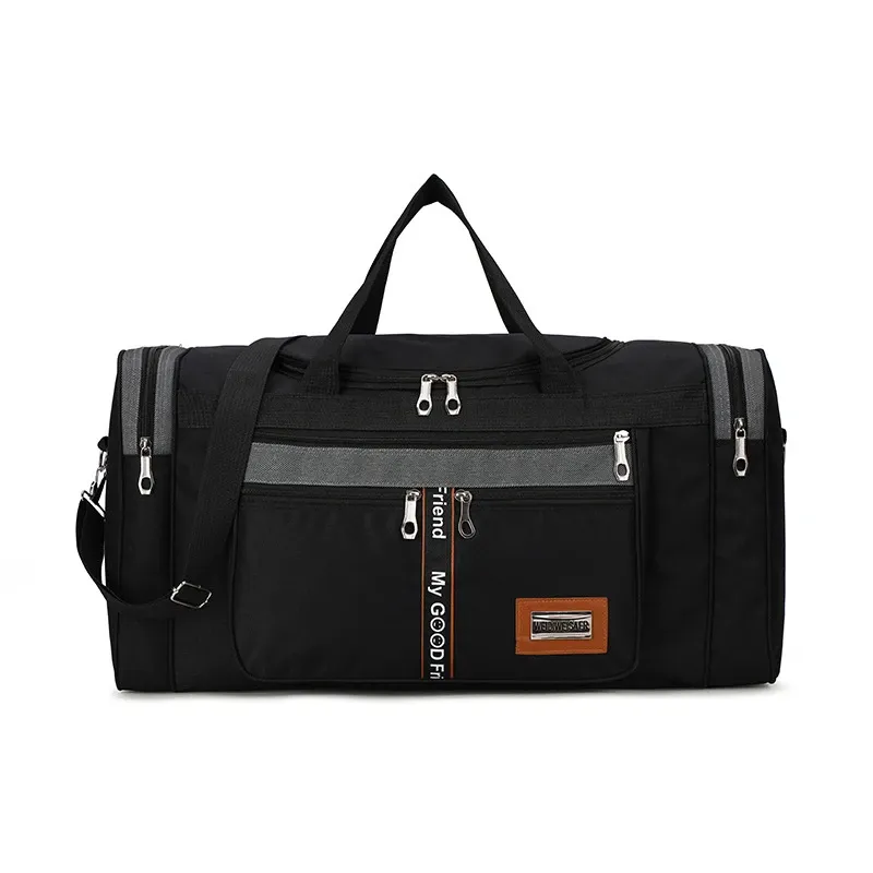 Large Capacity Nylon Travel Duffel Bag for Men & Women, Weekender Carry-On Luggage, Gym Sport Holdall, Overnight Tote with Pouches showcase 36