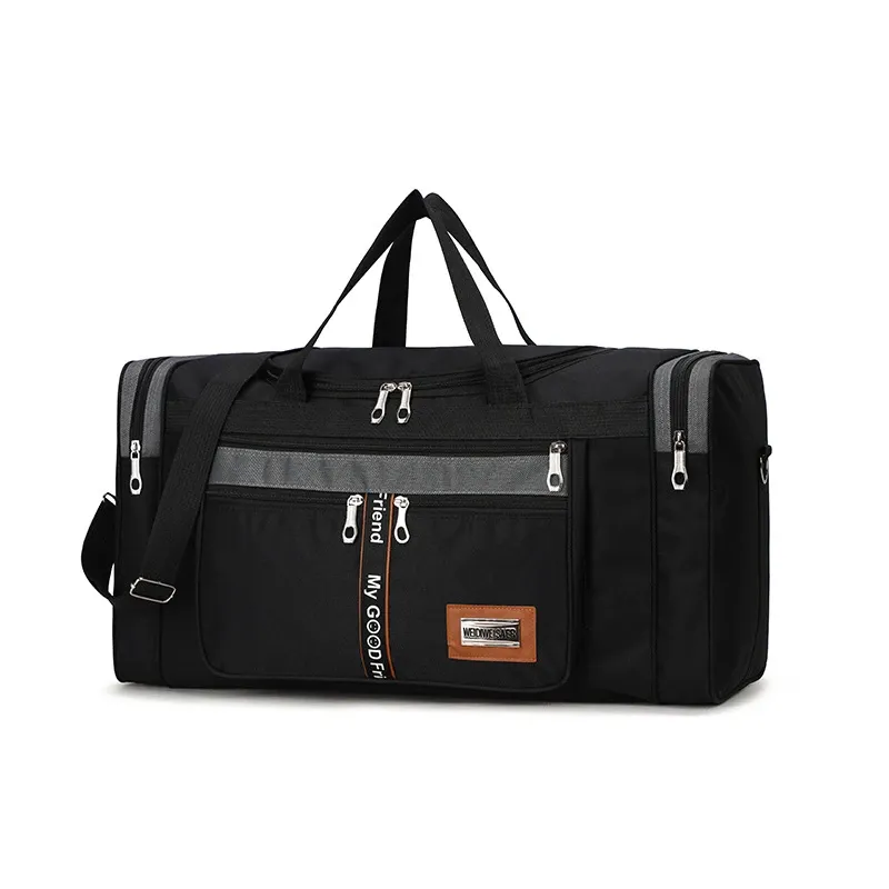 Large Capacity Nylon Travel Duffel Bag for Men & Women, Weekender Carry-On Luggage, Gym Sport Holdall, Overnight Tote with Pouches showcase 37