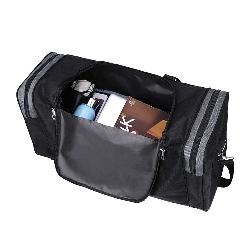 Large Capacity Nylon Travel Duffel Bag for Men & Women, Weekender Carry-On Luggage, Gym Sport Holdall, Overnight Tote with Pouches showcase 39
