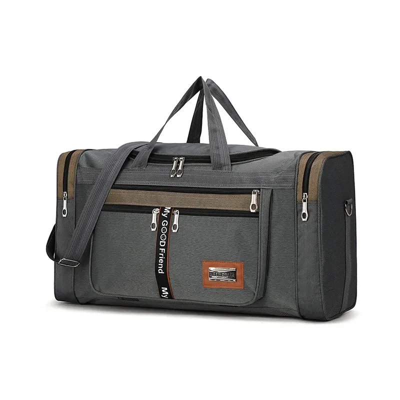 Large Capacity Nylon Travel Duffel Bag for Men & Women, Weekender Carry-On Luggage, Gym Sport Holdall, Overnight Tote with Pouches showcase 34