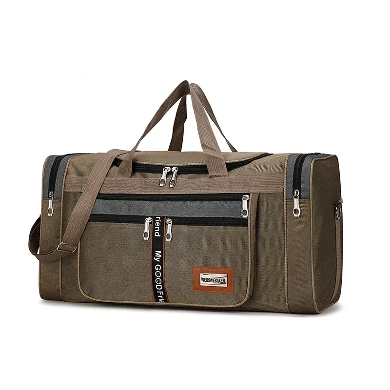 Large Capacity Nylon Travel Duffel Bag for Men & Women, Weekender Carry-On Luggage, Gym Sport Holdall, Overnight Tote with Pouches showcase 32
