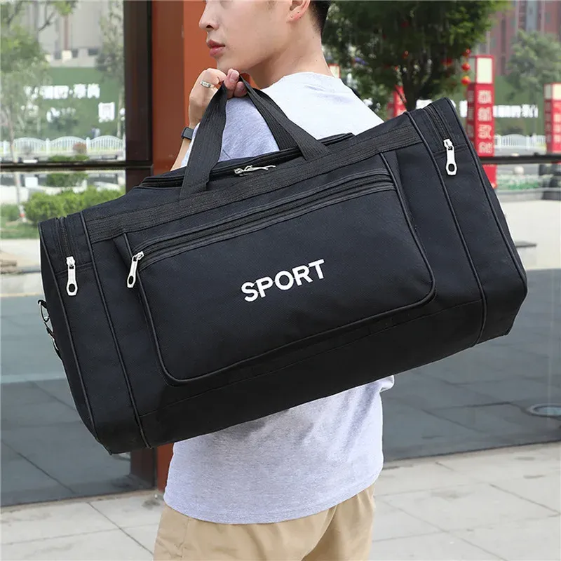 Large Capacity Nylon Travel Duffel Bag for Men & Women, Weekender Carry-On Luggage, Gym Sport Holdall, Overnight Tote with Pouches showcase 10