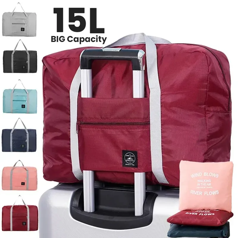 Foldable Travel Duffel Bag - Lightweight Large Capacity Carry-On for Women & Girls, Spill-Resistant Sports Weekender Overnight Bag, Airline Approved Personal Item thumbnail 1