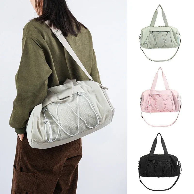 Large Women's Fitness Gym Sport Tote Bag - Waterproof Dry Wet Compartment, Shoe Pocket, Travel Duffel Shoulder Bag for Swimming & Training thumbnail 1