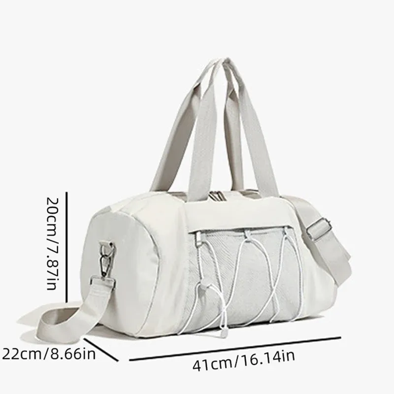 Large Women's Fitness Gym Sport Tote Bag - Waterproof Dry Wet Compartment, Shoe Pocket, Travel Duffel Shoulder Bag for Swimming & Training thumbnail 2