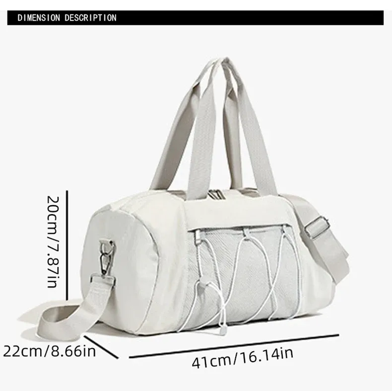 Large Women's Fitness Gym Sport Tote Bag - Waterproof Dry Wet Compartment, Shoe Pocket, Travel Duffel Shoulder Bag for Swimming & Training showcase 1
