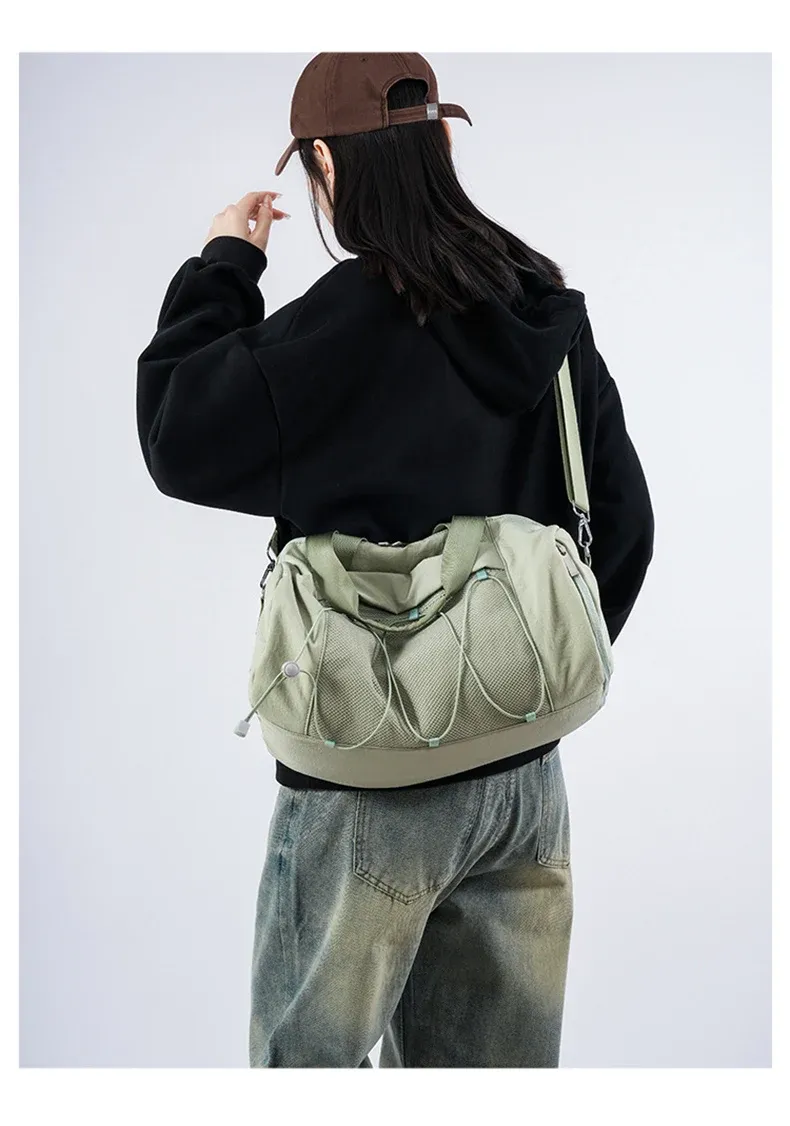 Large Women's Fitness Gym Sport Tote Bag - Waterproof Dry Wet Compartment, Shoe Pocket, Travel Duffel Shoulder Bag for Swimming & Training showcase 18