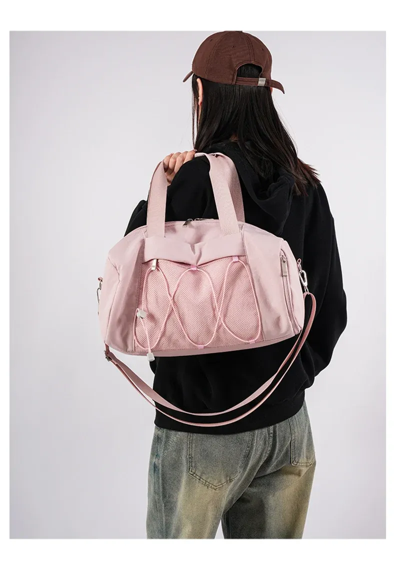 Large Women's Fitness Gym Sport Tote Bag - Waterproof Dry Wet Compartment, Shoe Pocket, Travel Duffel Shoulder Bag for Swimming & Training showcase 13