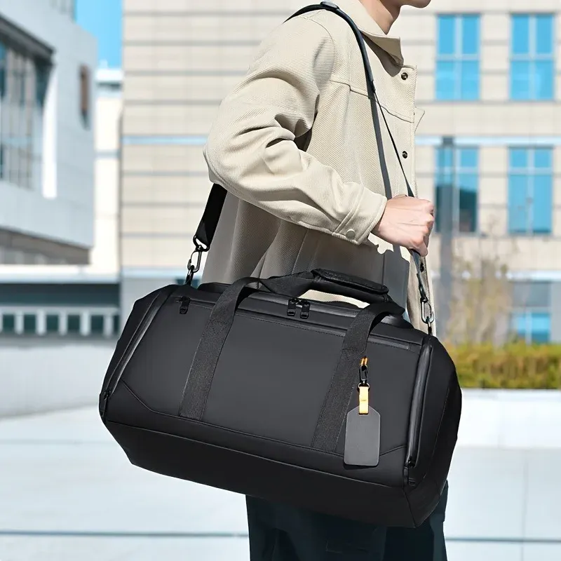 Large Capacity Travel Duffel Bag - Durable Oxford Cloth, Spacious Overnight Sports Gym Bag with Multiple Compartments, Ideal for Weekends & Travel thumbnail 2