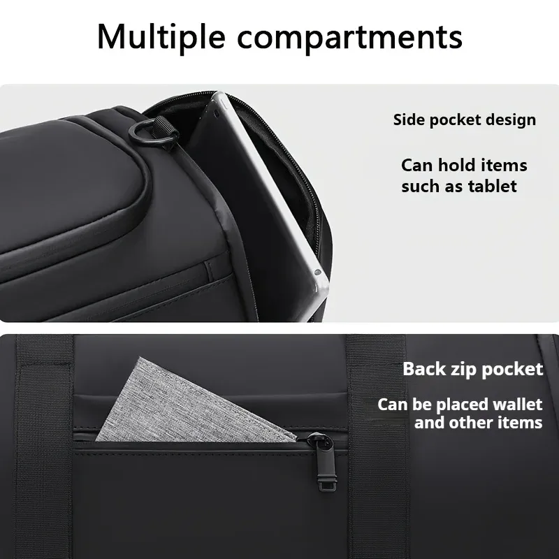 Large Capacity Travel Duffel Bag - Durable Oxford Cloth, Spacious Overnight Sports Gym Bag with Multiple Compartments, Ideal for Weekends & Travel showcase 6