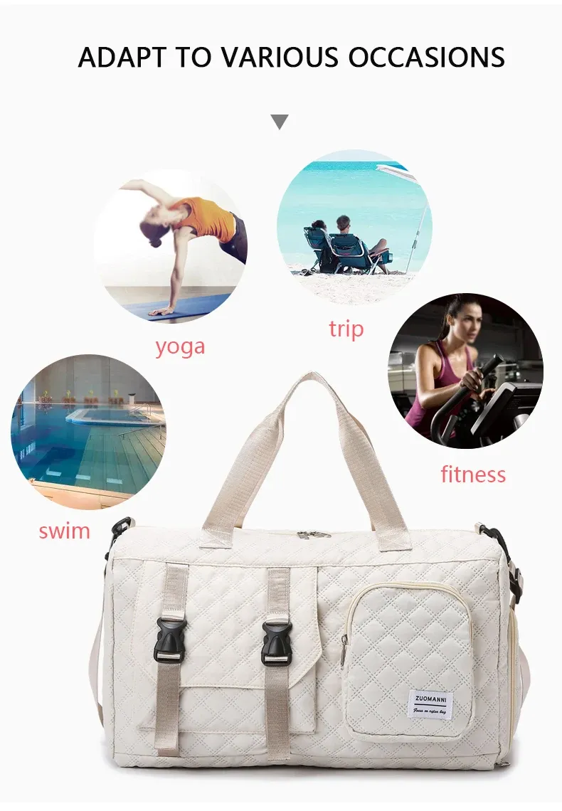 Durable Nylon Argyle Travel Duffle Bag, Portable Sports Gym Bag for Overnight Trips, Spacious Shoulder Duffel for Training showcase 1