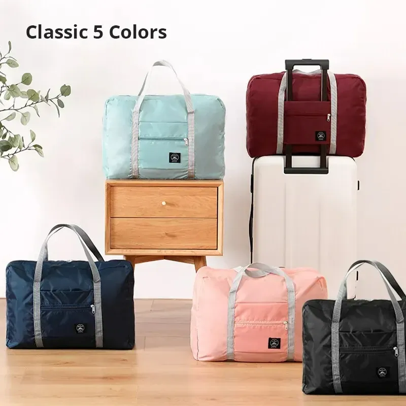 2 Pack Foldable Travel Duffel Bag - Spill-Resistant Carry-On Weekender Overnight Tote for Men & Women, Perfect for Gym, Travel, Hospital Stays - Image 4