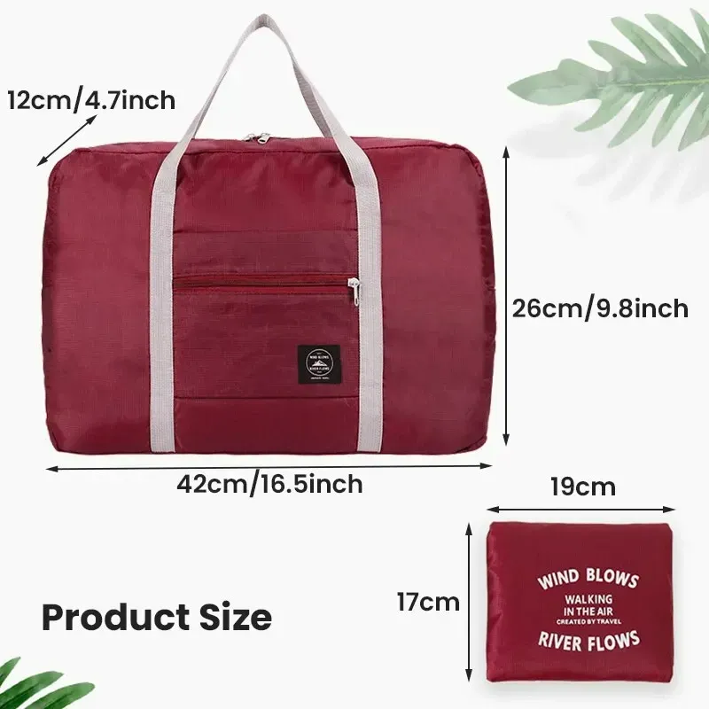 2 Pack Foldable Travel Duffel Bag - Spill-Resistant Carry-On Weekender Overnight Tote for Men & Women, Perfect for Gym, Travel, Hospital Stays - Image 6