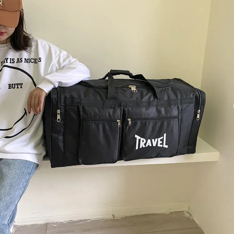 80L Foldable Waterproof Duffel Bag for Travel & Sports - Large Capacity, Wear-Resistant, Portable Business Handbag for Men & Women showcase 14