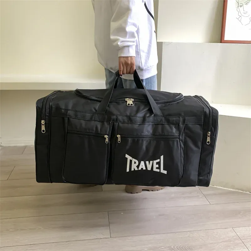 80L Foldable Waterproof Duffel Bag for Travel & Sports - Large Capacity, Wear-Resistant, Portable Business Handbag for Men & Women thumbnail 2