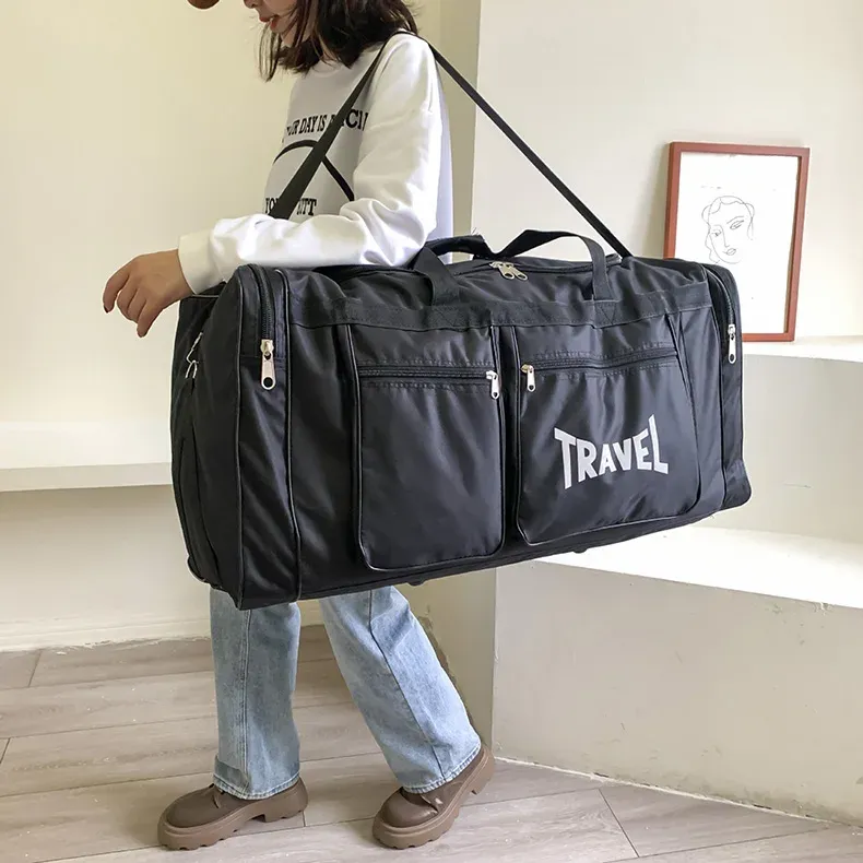 80L Foldable Waterproof Duffel Bag for Travel & Sports - Large Capacity, Wear-Resistant, Portable Business Handbag for Men & Women showcase 17