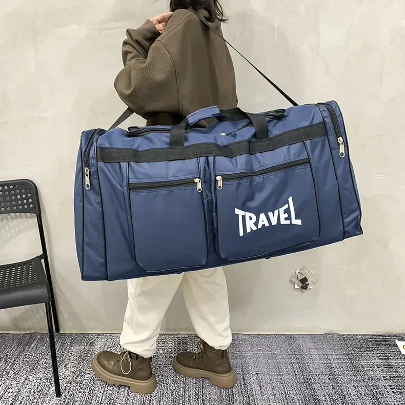 80L Foldable Waterproof Duffel Bag for Travel & Sports - Large Capacity, Wear-Resistant, Portable Business Handbag for Men & Women showcase 10
