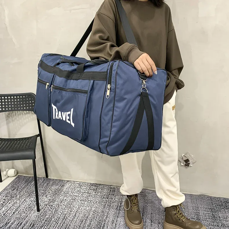 80L Foldable Waterproof Duffel Bag for Travel & Sports - Large Capacity, Wear-Resistant, Portable Business Handbag for Men & Women showcase 11