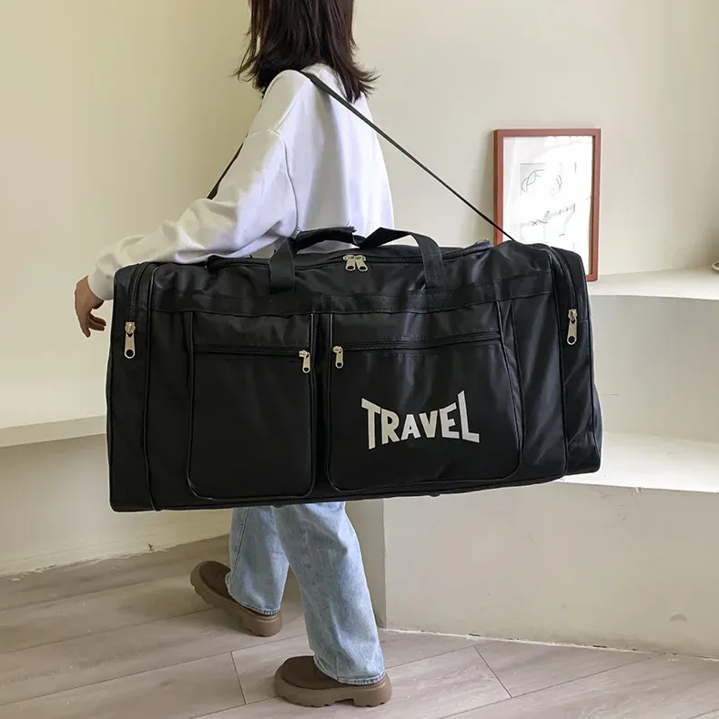 80L Foldable Waterproof Duffel Bag for Travel & Sports - Large Capacity, Wear-Resistant, Portable Business Handbag for Men & Women showcase 18