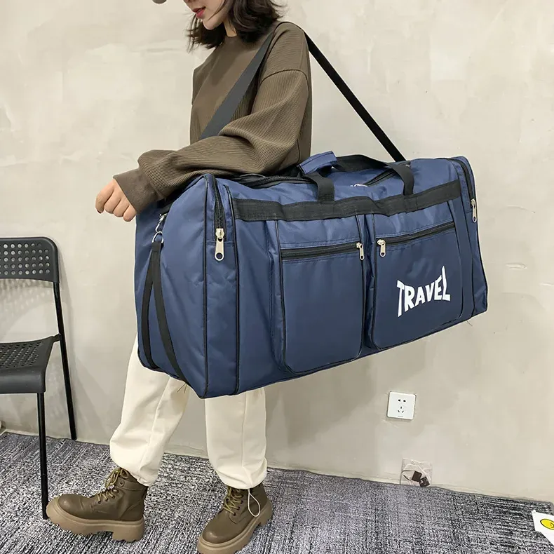 80L Foldable Waterproof Duffel Bag for Travel & Sports - Large Capacity, Wear-Resistant, Portable Business Handbag for Men & Women showcase 7