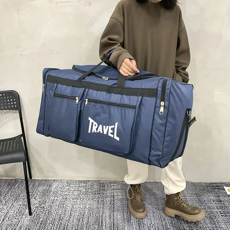 80L Foldable Waterproof Duffel Bag for Travel & Sports - Large Capacity, Wear-Resistant, Portable Business Handbag for Men & Women showcase 6
