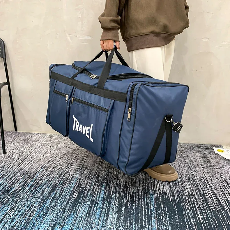 80L Foldable Waterproof Duffel Bag for Travel & Sports - Large Capacity, Wear-Resistant, Portable Business Handbag for Men & Women showcase 8