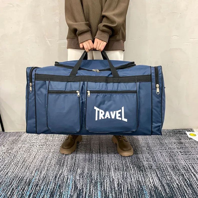 80L Foldable Waterproof Duffel Bag for Travel & Sports - Large Capacity, Wear-Resistant, Portable Business Handbag for Men & Women showcase 9