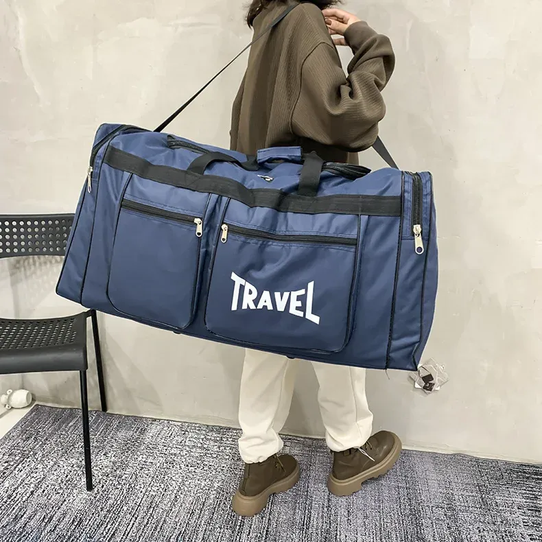 80L Foldable Waterproof Duffel Bag for Travel & Sports - Large Capacity, Wear-Resistant, Portable Business Handbag for Men & Women showcase 12