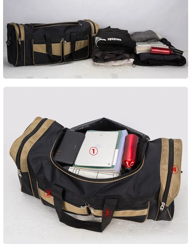 Large Capacity Travel Duffel Bag for Men & Women - Waterproof Nylon Gym Fitness Handbag for Sports, Outdoor, and Long Distance Travel showcase 8