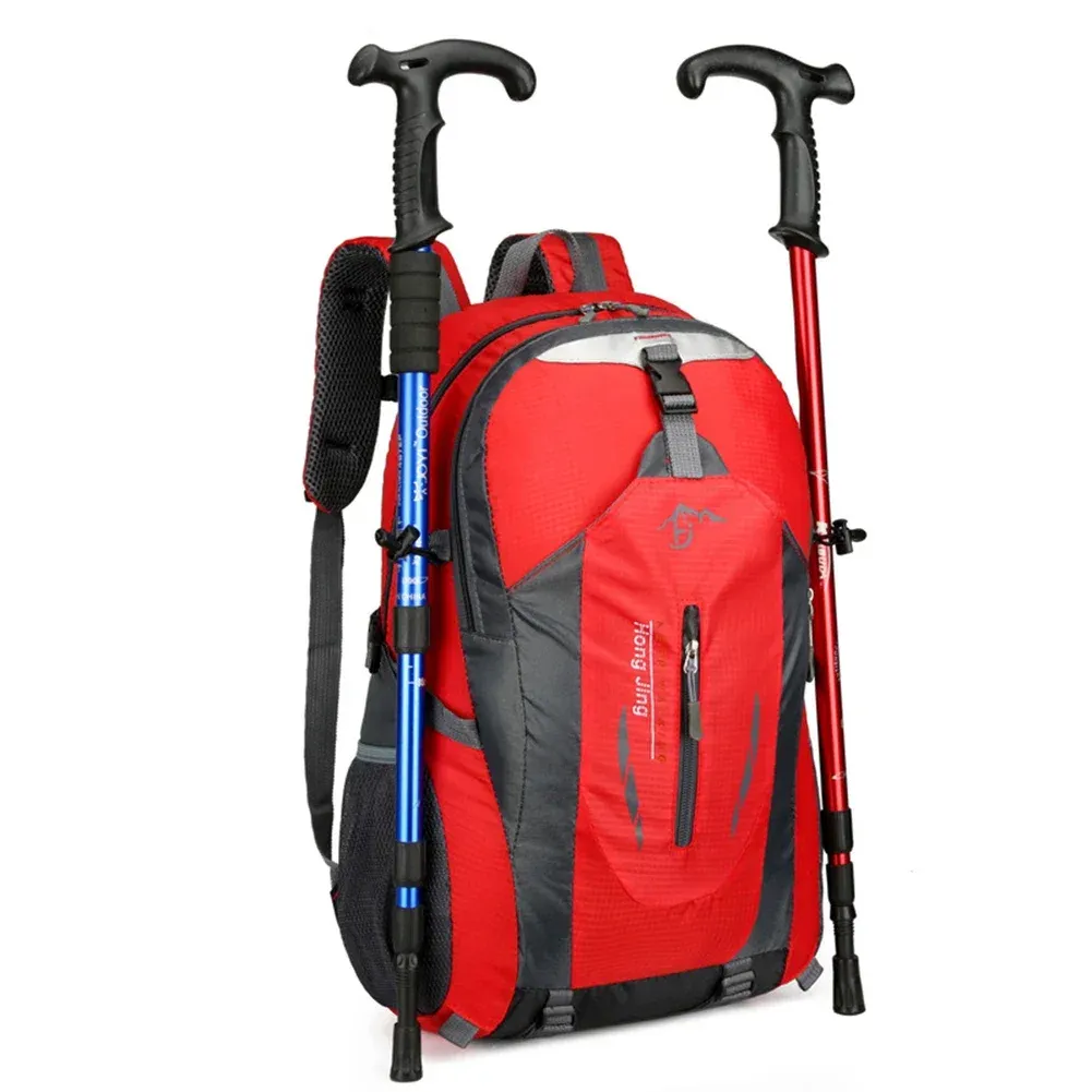 40L Waterproof Outdoor Sports Backpack for Men & Women - Ideal for Hiking, Travel, Cycling, Motorcycle, Trekking, Fishing - Durable Polyester with Reflective Tape thumbnail 3
