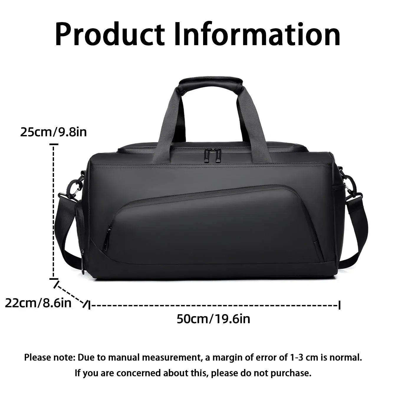 Large Capacity Sports Gym Bag for Men & Women, Portable Travel Duffel with Shoe Storage Compartment, Multi-Compartment Weekender Bag for Vacation & Fitness thumbnail 2