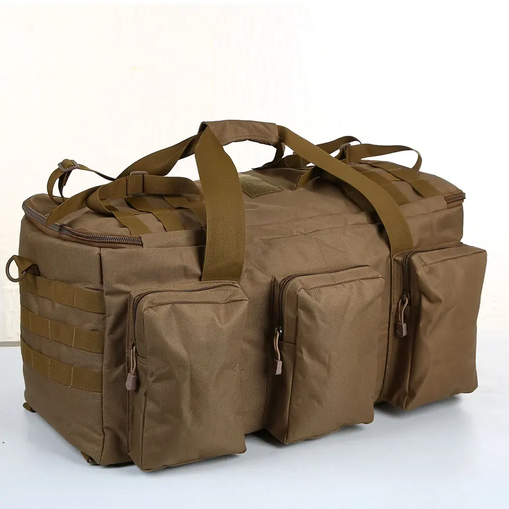 55L Large Tactical Duffel Bag Backpack for Men - Molle System Hiking Camping Travel Gym Weekend Duffle with Adjustable Shoulder Strap showcase 14