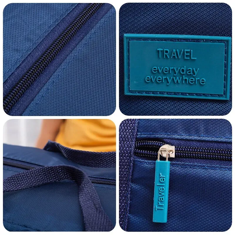 Foldable Travel Duffel Bag Lightweight Carry-On Luggage for Women & Men, Weekender Overnight Bag, Spill-Resistant & Washable, Perfect for Travel & Gym - Image 5