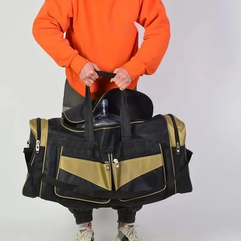 Large Capacity Travel Duffel Bag for Men & Women | Gym Fitness Sports Training Outdoor Shoulder Handbag | Long Distance Travel Storage | Nylon Material thumbnail 4