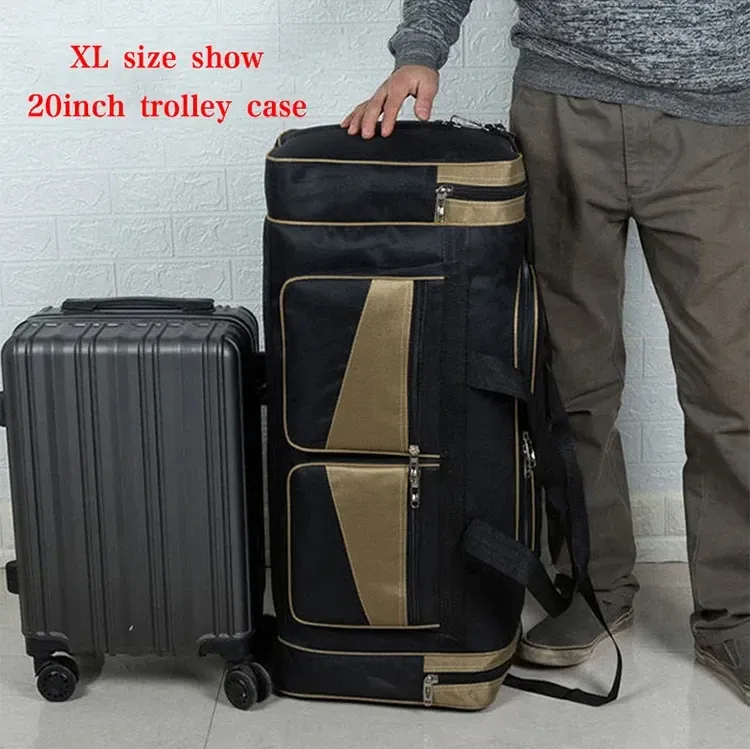 Large Capacity Travel Duffel Bag for Men & Women | Gym Fitness Sports Training Outdoor Shoulder Handbag | Long Distance Travel Storage | Nylon Material showcase 5