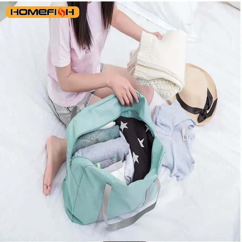HOMEFISH Foldable Travel Duffel Bag for Women - Lightweight Large Capacity Carry-On for Weekend Trips & Overnight Stays showcase 11