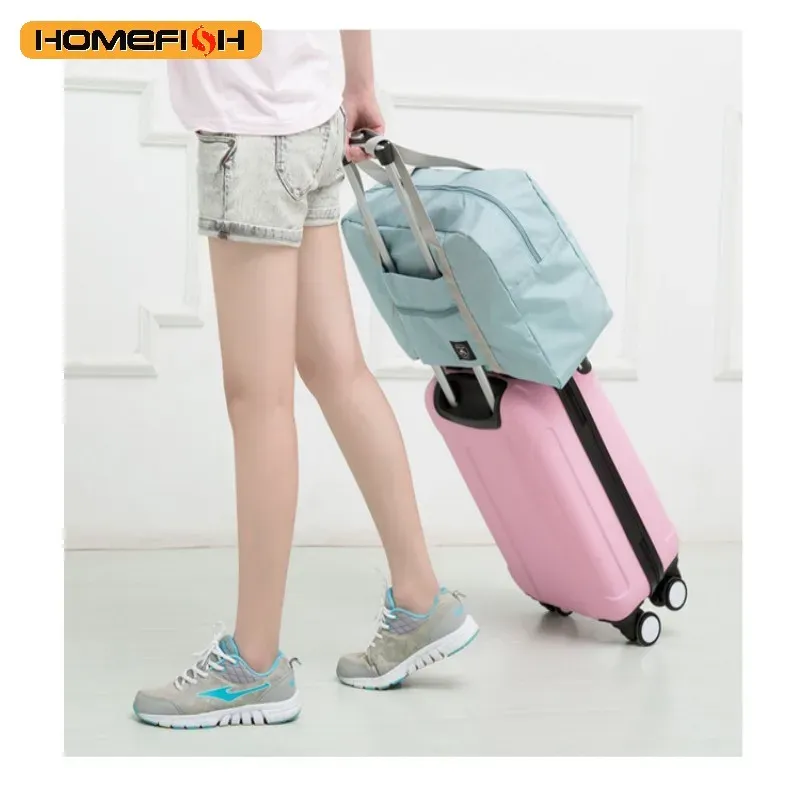 HOMEFISH Foldable Travel Duffel Bag for Women - Lightweight Large Capacity Carry-On for Weekend Trips & Overnight Stays showcase 12