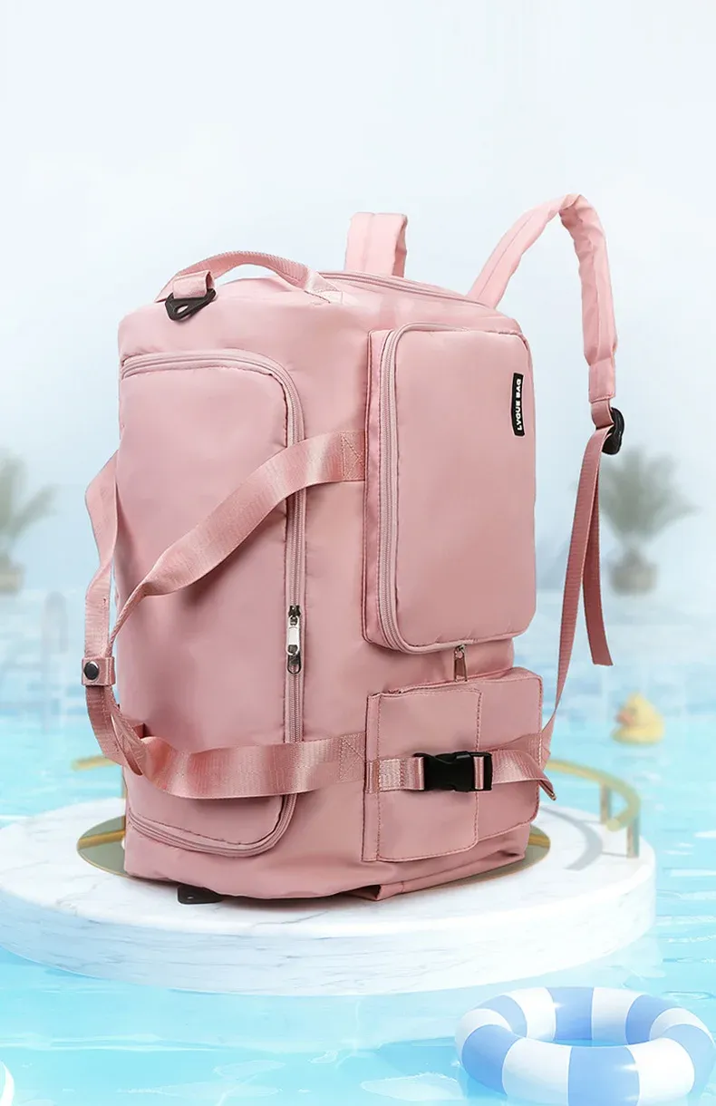 Women's Sports Gym Bag - Large Travel Duffel with Wet/Dry Separation, Shoe Pocket, and Detachable Shoulder Strap for Fitness, Swimming, and Weekends showcase 3